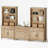 Scarlett 72.1" H x 98.4" W MDF Bookcase with Drawers & Cabinets-1845426374