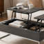 Table basse avec plateau relevable en chêne gris et chrome-687315620-687315623-687315619