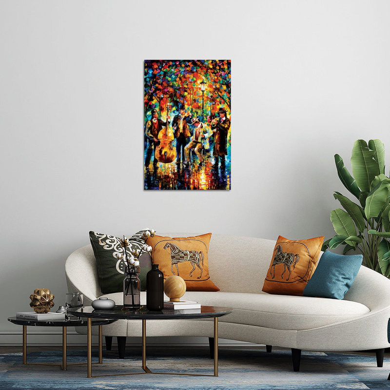 " Glowing Music " by Leonid Afremov, 24" H x 16" W x 0.25" D