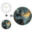 Horloge murale silencieuse en verre trempé de 30 cm, « Horloge Licorne Fantaisie », sans tic-tac, fonctionne avec des piles (piles AA non comprises), décoration artistique pour la maison