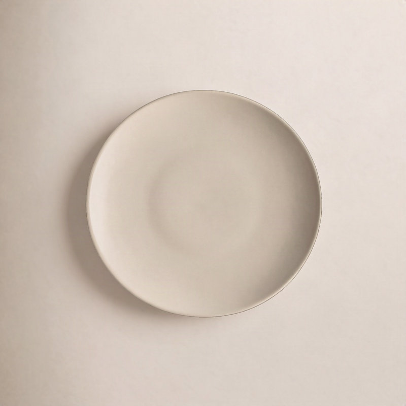 7" Ceramic Appetizer Plate, Beige