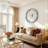 Crystal-Embedded Round Wall Clock with Foldable Frame