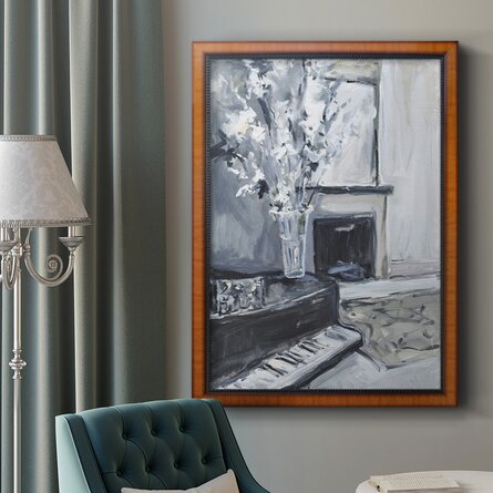 Piano Blues III Premium Framed Canvas- Ready To Hang