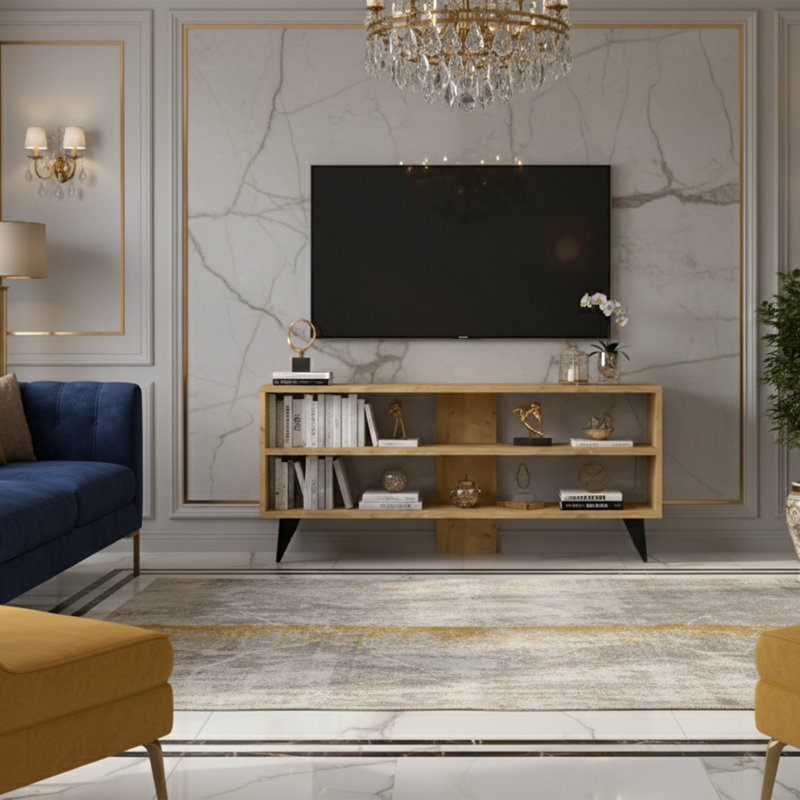 Cleaburn Unfinished TV Stand for TVs up to 50"