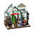 8" LED Christmas Greenhouse With Rotating Tree & Music Table Décor