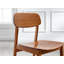 Chaise d'appoint à oreilles en bois massif Campobello