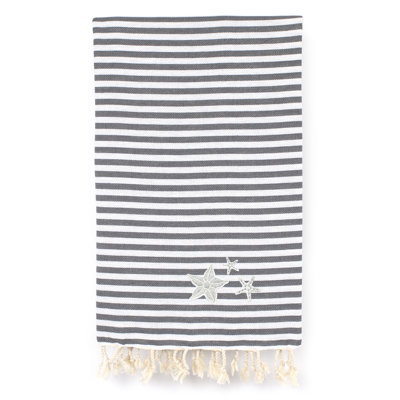«Fun in the Sun» Serviette de plage en coton turc pestemal