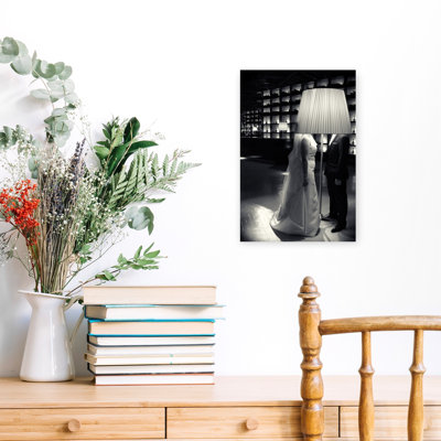 Lampe de mariage romantique, reproduction d'art dramatique moderne et élégante