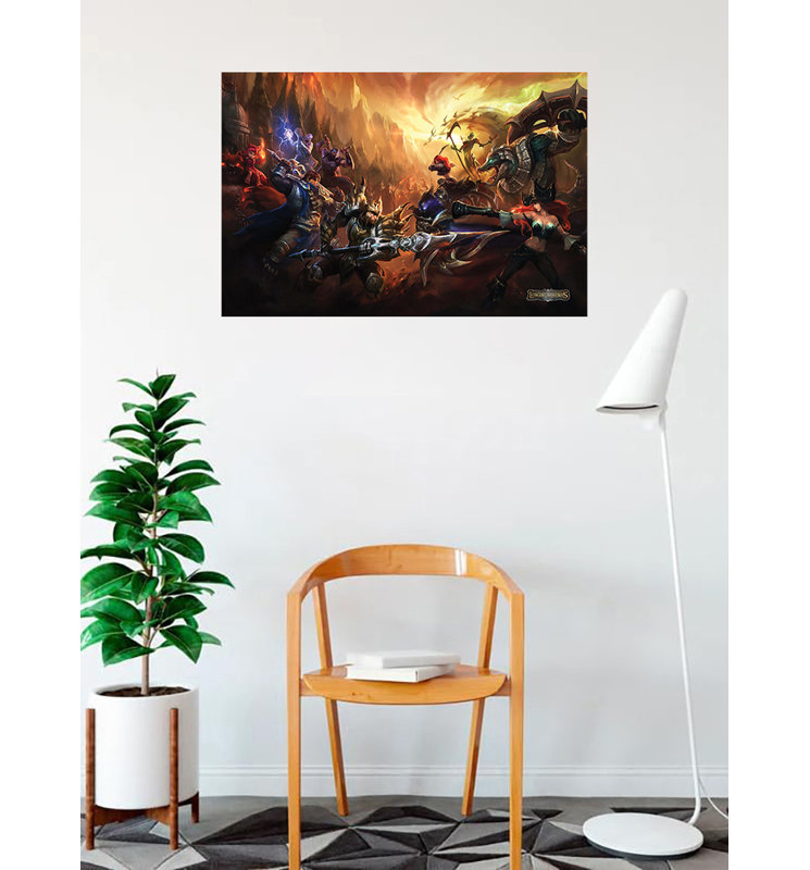 «ACHETER DES ARTS POUR MOINS» sous licence officielle de ligue d'art 24 x 36 po de la ligue 2 - impression décorative - papier à affiche - prête à encadrer