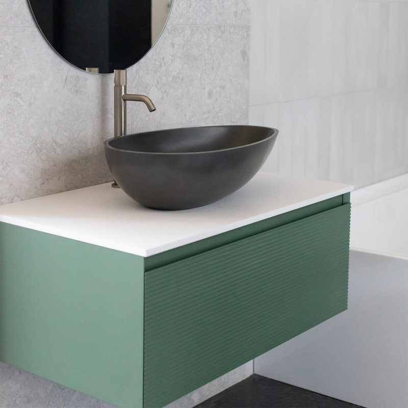 Base de meuble-lavabo simple 21,63 po seulement en vert