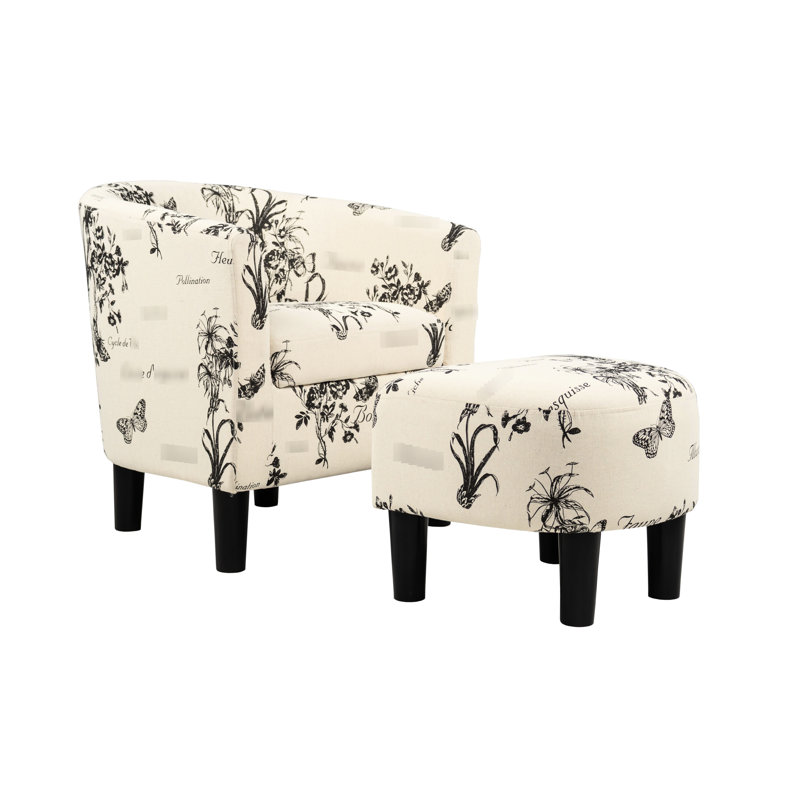 Chaise d'appoint blanche avec dossier arrondi, siège de soutien de conception rétro compacte et confortable