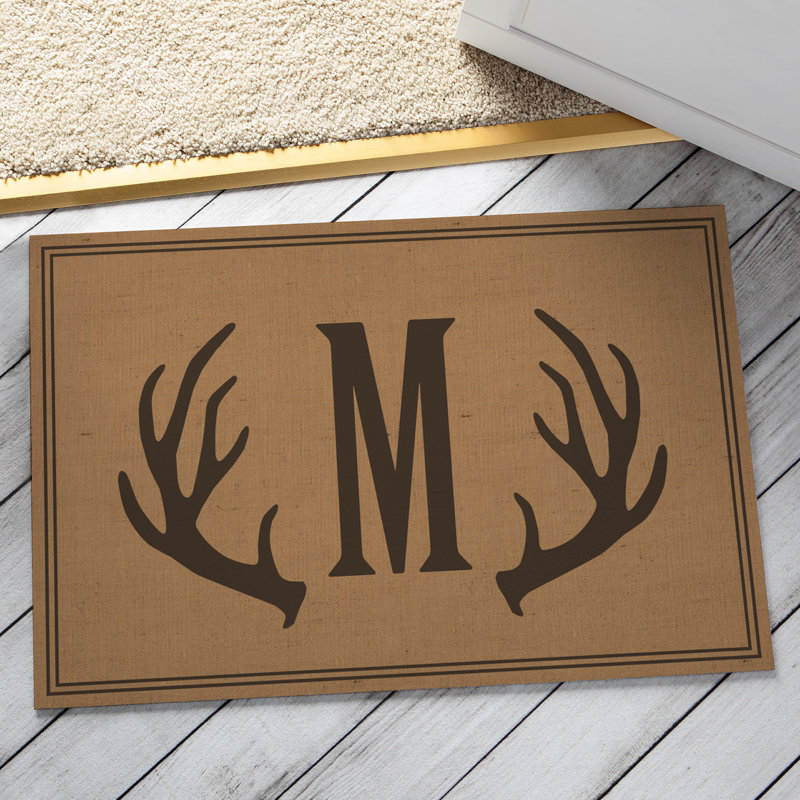 Tapis d'entrée antidérapant Westford Antler, Brun
