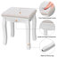 Ensemble coiffeuse avec tabouret et miroir Doursounian-2097351711