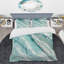 Ensemble de housse de couette nautique et côtier Silver Springs II bleu-vert - microfibre de polyester-38757822