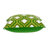 Gamma Green and White Throw Pillow-664171918