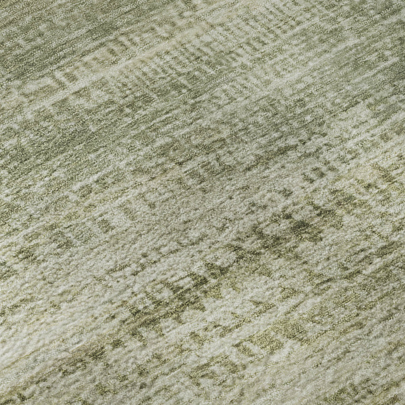 Premium Machine Washable Mayfield AMF2089 Abstract Rug, 2'6" x 3'10", Aloe