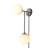 Dana 2-Light Plug-in Armed Wall Sconce - Dimmable-1371678555