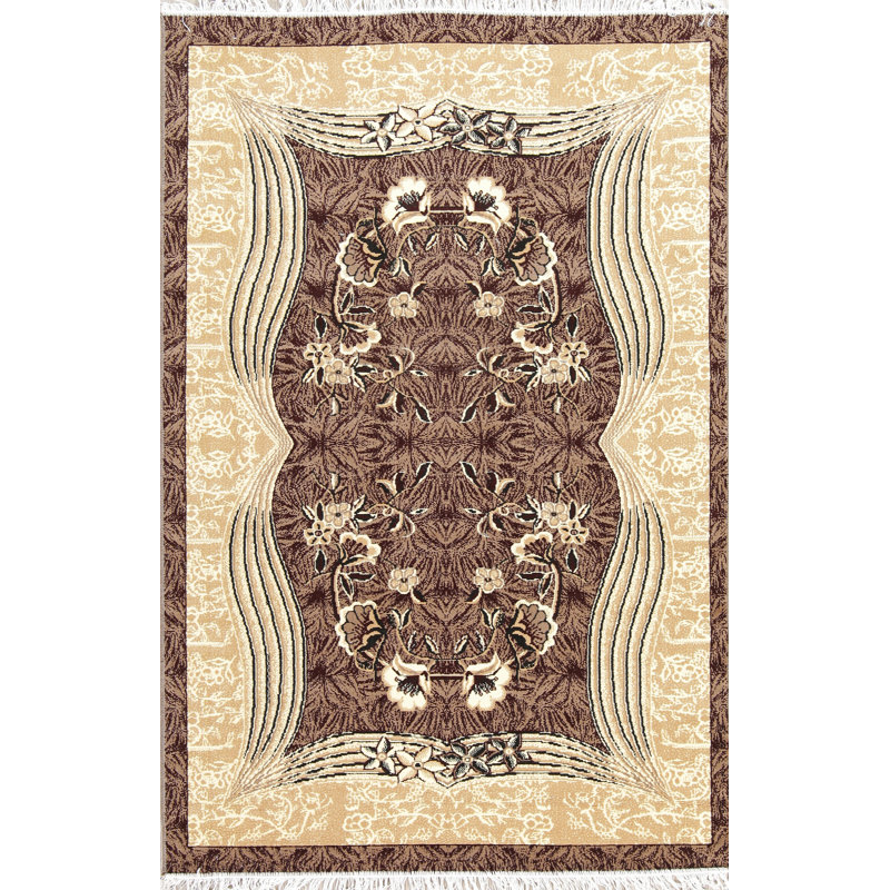 Tapis de zone brune/noir turc oriental Boulton