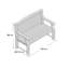 Gosnold Solid Wood Outdoor Bench-1057543144