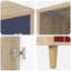 36cm W Engineered Wood Bedside Table