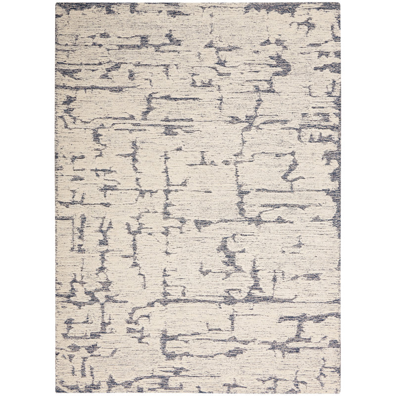 Sculptural Abstract Area Rug, Rectangle 7'9" x 9'9"