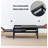 2-in-1 retractable solid wood coffee table