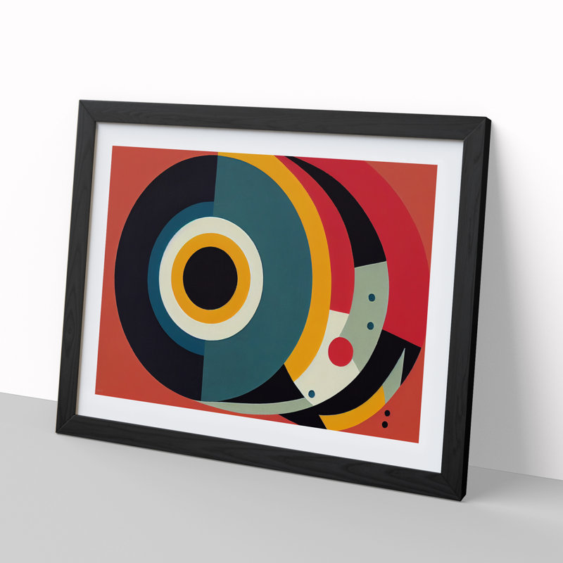 Boundless Abstract - Single Picture Frame Print, Black Framed, 46cm H x 64cm W x 2cm D