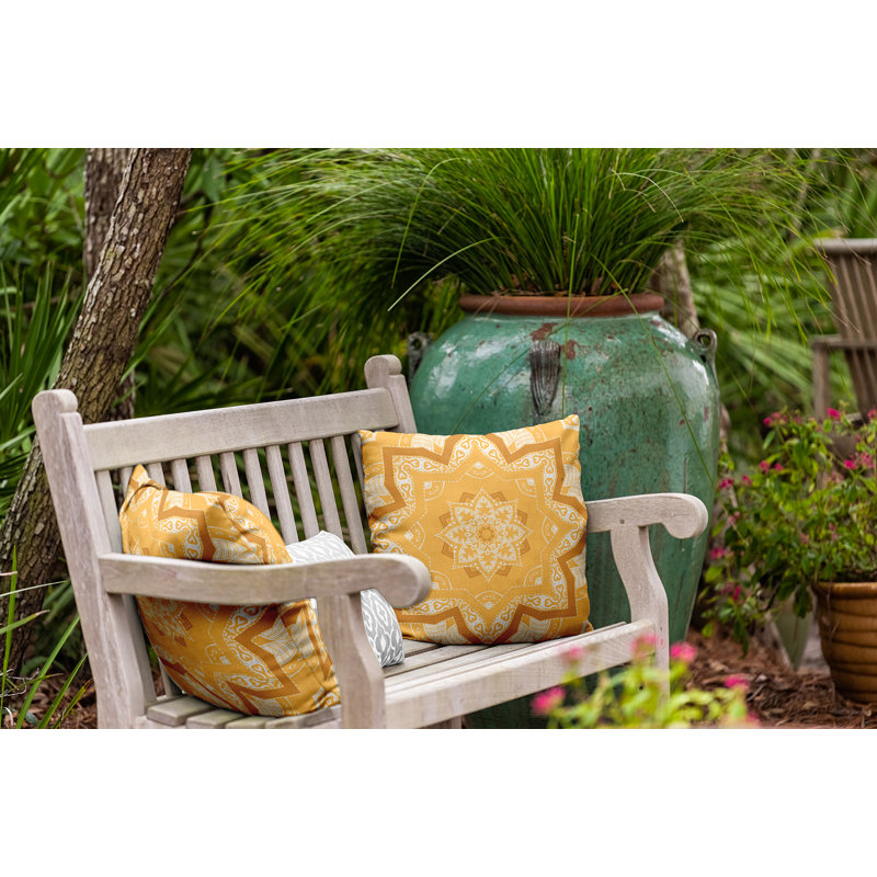 Housse de coussin intérieur / extérieur en polyester Happy Hippy