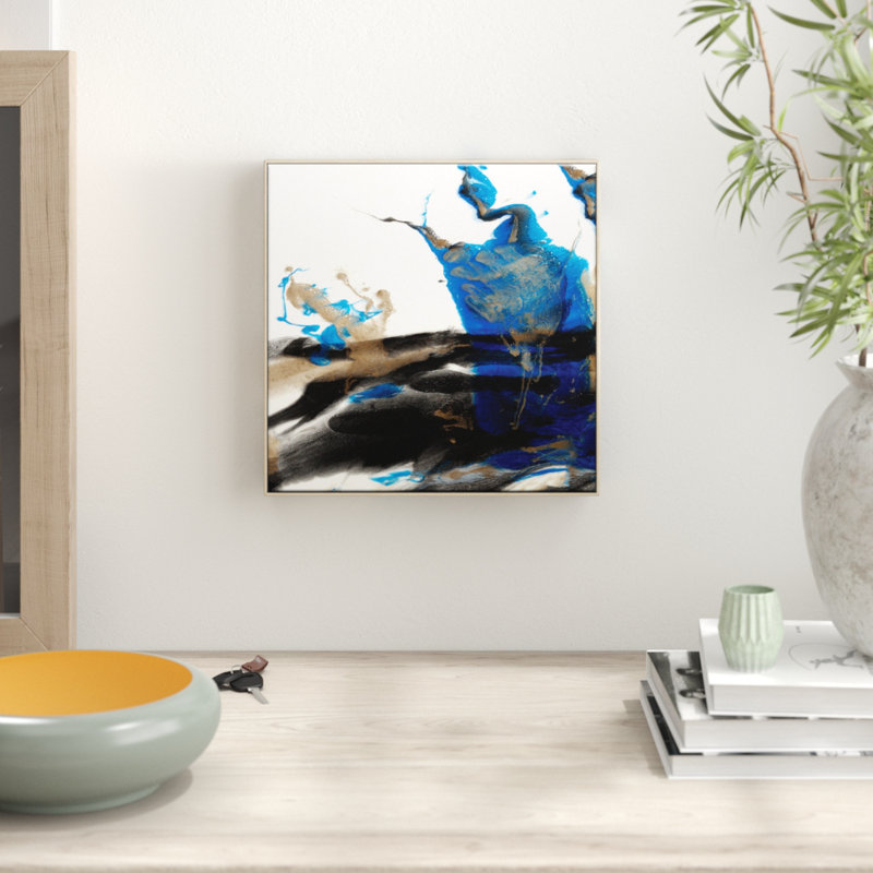 Stillness by Olivia Collins - Painting on Canvas, 102cm H x 102cm W, Timber