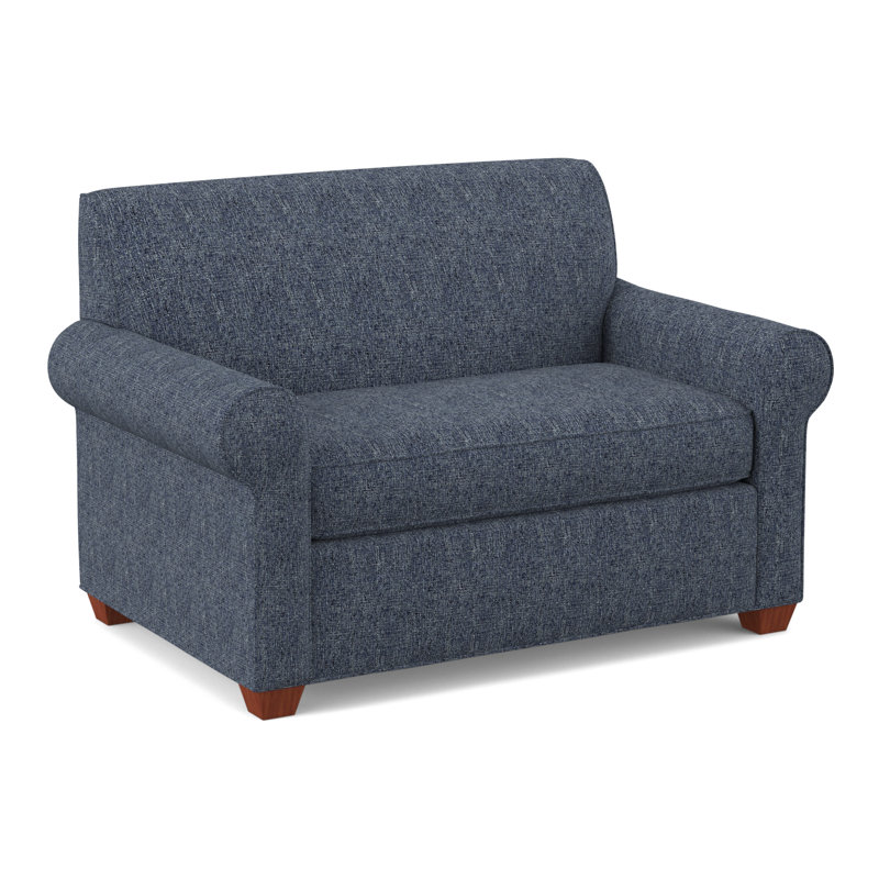 Finn Upholstered Accent Chair, BM Cherry, Connelly Blue Jay