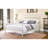 White Full Bed with Spindle Headboard