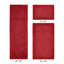 Ensemble de tapis pour salle de bain réversible 100% coton 2370 g / m² Merkel - ultra doux, très absorbant, lavable à la machine, certifié OEKO-TEX, idéal pour la douche, la baignoire et le meuble-lavabo, rouge-1674952977-1675023340