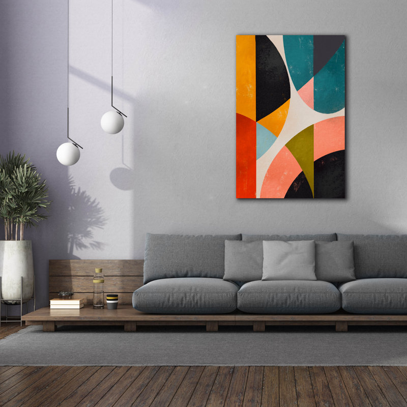 «Split Circles» par Svetlana Aleynikova, art mural sur toile, H 60 po x l 40 po
