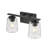 Mercer41 Cavanaugh 2 Light Vanity with Clear Woven Lattice Shade-172246911
