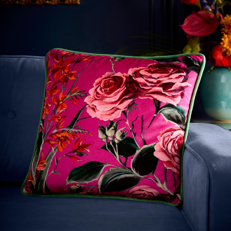 Laurence Llewelyn-Bowen Cotswold Fantasia Dawn Filled Cushion Pink