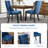 Milva Velvet Dining Chairs Upholstered High-end Tufted Dining Room Chair with Nailhead Back Ring-291755000