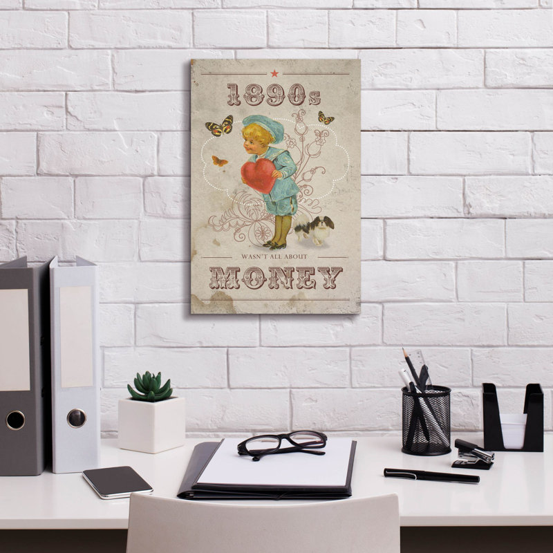 «1890» par Elo Marc, art mural sur toile, H 18 po x l 12 po x P 0,75 po