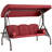 Fassold Outdoor Patio Swing Chair for 3 People, with Removable Cushion and Convertible Canopy-868087227