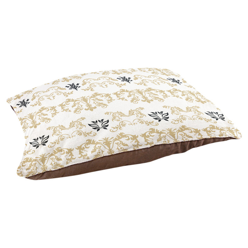 Coussin d'intérieur baroque New Orleans Football, Grand (l 50 po x P 40 po x H 6 po), Vieil or / blanc / noir
