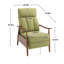 Fauteuil à cadre en bois, fauteuil d'appoint moderne pour le salon-707245754