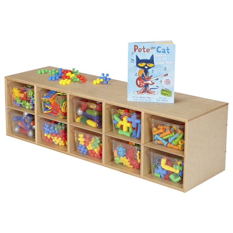 10 Compartment Birch Plywood Cubby