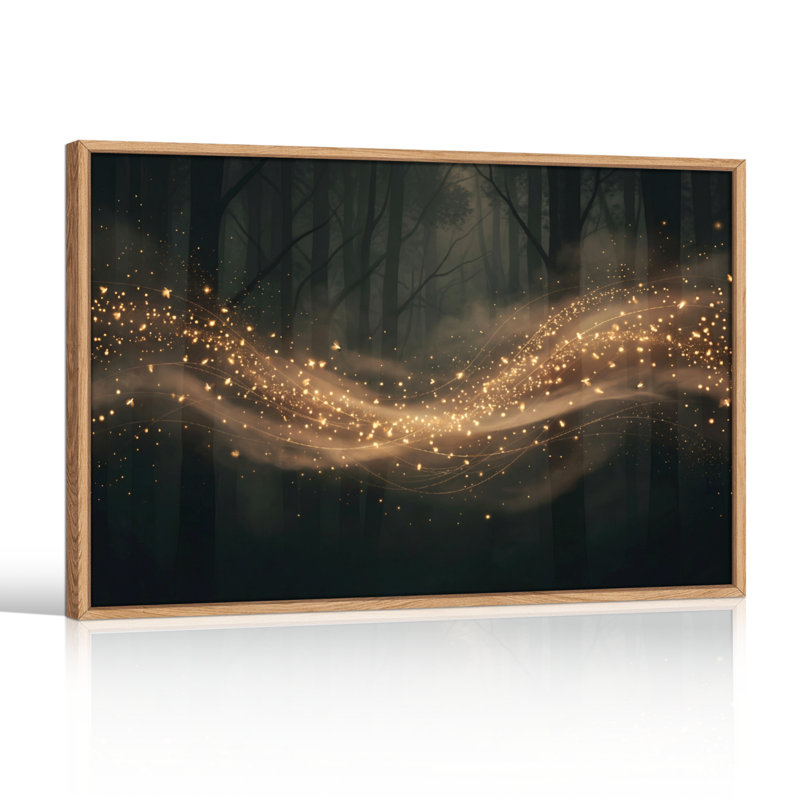 «Golden Forest», reproduction d'art sur toile, ensemble de 1, 36"H x 48"W, Natural
