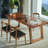 Nut-brown Rectangular Solid Wood Writing desk-506499827