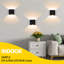 Cynthie Matte Black 10cm H Outdoor Sconce