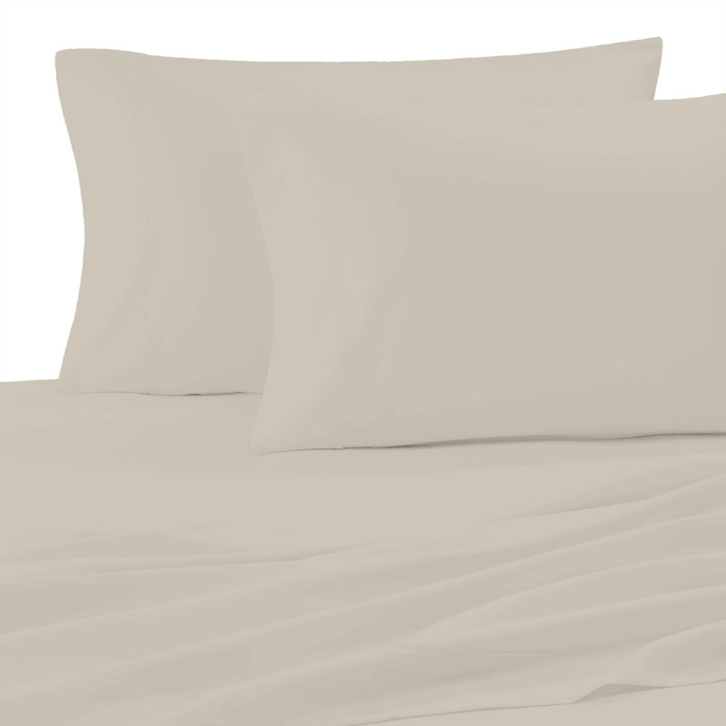 Taies d'oreiller 100% coton ultralégères, Standard, Brun clair
