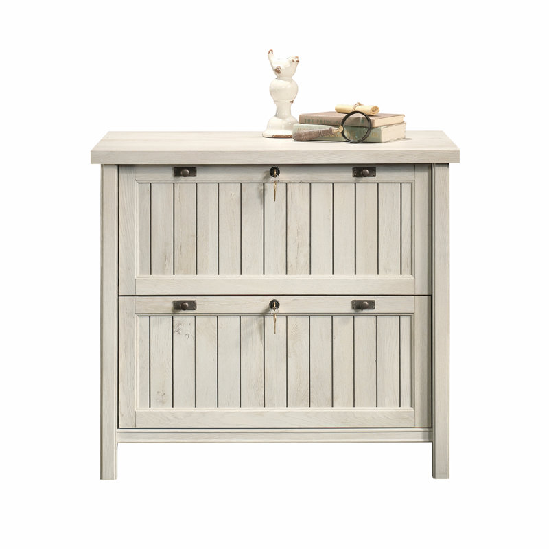 Costa 33.38'' Wide 2 -Drawer Lateral Filing Cabinet, Chalked Chestnut