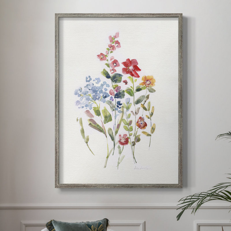 «Spring Flower Garden II», reproduction encadrée - bois massif 48640, H 11 po x l 9 po