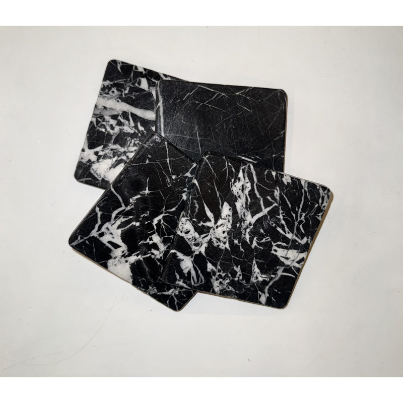 Ensemble de 4 sous-verres Nero Marquina