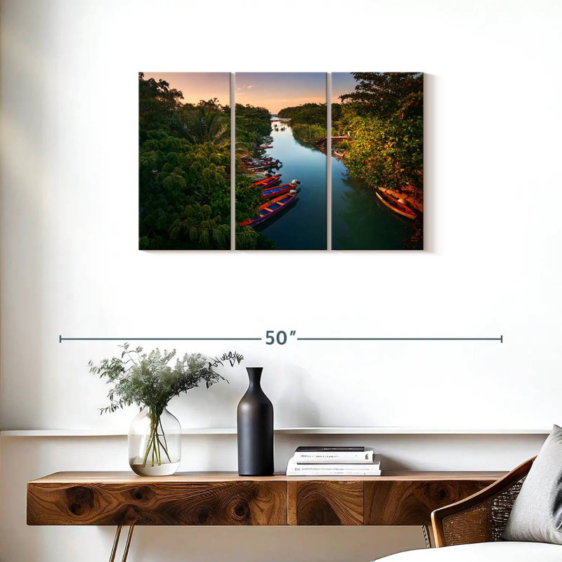 Alvord Jamaican Boats, 20" H x 33" W