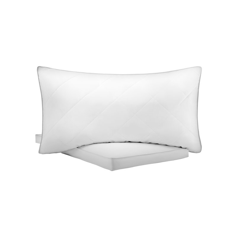 Set of 2 Queen Size Luxury Down Alternative Bed Pillows for Sleeping - Soft, Supportive & Fluffy Hotel Quality White Pillows